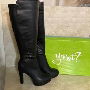 NWT ,Y-Not Cinch Boots in ladies size 9 super sexy black boot